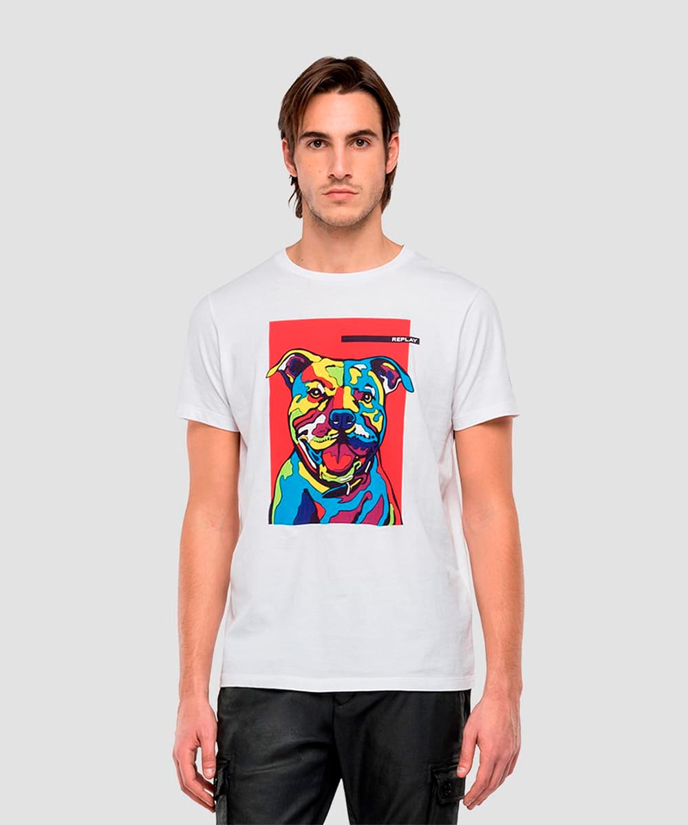 Camisola Homem T-shirt Tec. replay